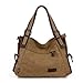 Produktbild GREAT R-Meine Damen Canvas Tasche Frühjahr/Sommer neue Frauen baodan Schultertasche casual Retro Tasche umschlungen Kleidersack Überspannungsschutz, dunkles Khaki