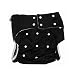 LukLoy - Teen / Adults Cloth Diapers with 2pcs Inserts for Incontinence Care -Dual Opening Pocket Washable Adjustable Reusable Leakfree (Black)