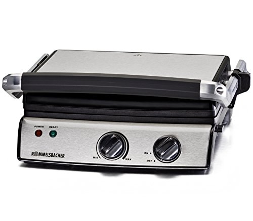 Rommelsbacher KG 2020 - Kontaktgrill, 2000 Watt, Edelstahl