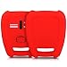 Produktbild Hülle für Opel 3-Tasten Funk Autoschlüssel - kwmobile Silikon Schlüssel Schutzhülle in Rot - Etui Schlüsselhülle Cover Auto Zündschlüssel