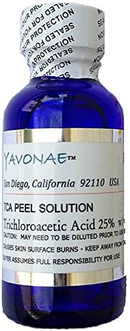 Yavonae 25% TCA Chemical Peel Face Exfoliant 30 ml 1 fl oz - Professional Facial Resurfacing Skin Treatment - Remove Dark Skin Spots, Fine Lines, Acne Scars and More. 20+ Treatments
