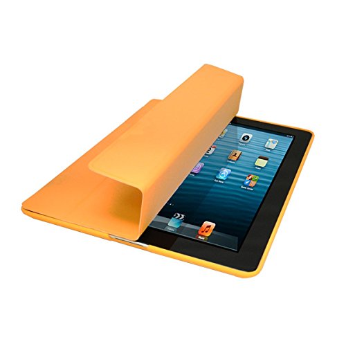 Khomo iPad 2, iPad 3, iPad 4 Retina Hülle Case Orangenes Gehäuse mit doppelten Schutz ultra dünn und leicht, Smart Cover – Dual Orange - 3