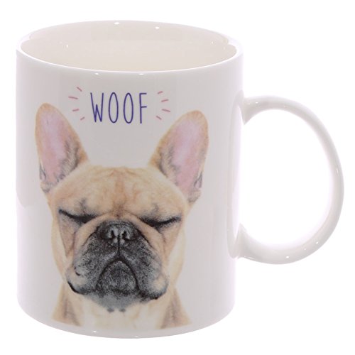 Preisvergleich Produktbild WOOF Französische Bulldogge Porzellan Tasse