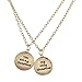 Produktbild LUX Zubehör Gold Ton Your are My sunshine BFF Charm Halskette Set (2)