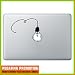 Produktbild "Lampe Glühbirne KAbel " Aufkleber Sticker für Macbook Air 11 13, Macbook skin 13, 15, 17 Zoll inch Apple Notebook Aufkleber ohne Hintergrund Tattoo Vinyl PEGATINA Apple Mac Hintergrund