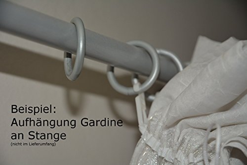 Gardine Vorhang für Verdunkelung & Thermoeffekt * XXL 145×250 cm (BxH) * MASSANFERTIGUNG * auf Kräuselband in 10 Farben * Lärmdämmend * MADE IN GERMANY (weiß) - 2