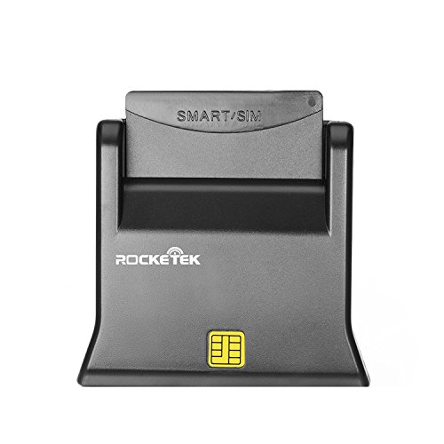 Rocketek DOD Militär USB Smart Card Reader / CAC Common Access Card Reader Writer / RT-SCR2 - 4