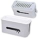 Produktbild JJPRIME - Hellgraue Kabel-Organisationsbox Kabelverwaltungsbox mit Smartphone-Halter, Gedeckter Speicher für Speicherkarte, Stecker, Kabel