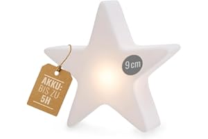 8 seasons design LED Stern Mini-Leuchte Shining Star Micro XS – Dekolampe 9 cm – kabellos mit Akku, USB-C aufladbar – Tischdeko, Adventsbeleuchtung, leuchtende Winterdeko, Weihnachten