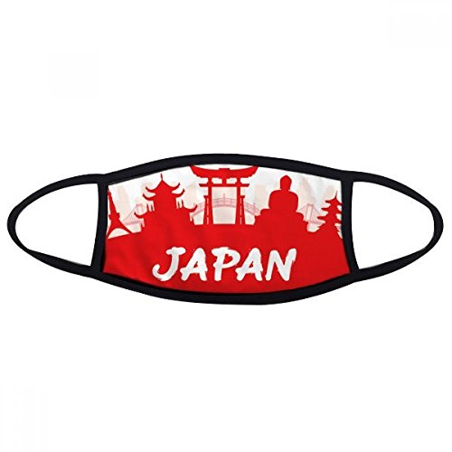 DIYthinker Rote Silhouette Zeichen Japan Mund Gesicht Anti-Staub-Maske Anti Kalt Warm Waschbar Cotton Geschenk