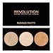 Makeup Revolution - Highlighter Palette - Radiance - 3 Baked Highlighters Illuminators