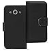 Price comparison product image Premium PU Leather Case for – Samsung Galaxy Xcover 2 – Wallet Case Faux Leather Shockproof Colour: Black