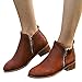 Produktbild TianWlio Frauen Herbst Winter Stiefel Schuhe Stiefeletten Boots Herbst Stiefel Quadratische Ferse Plateaus Leder Oberschenkel Hohe Pumps Stiefel Schuhe Braun 41