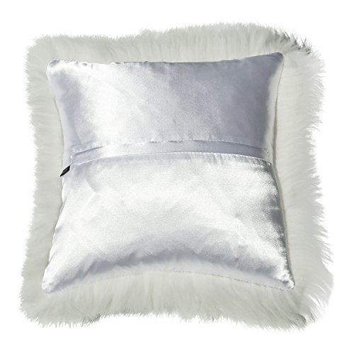 Lammfell Kissen Merino naturweiß (01) - 2
