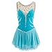 Produktbild YunNR Eiskunstlaufkleid Ärmelloses Eiskunstlaufkleid für Damen und Mädchen Elasthan Performance Wettbewerb Eislaufen Kostüm Handgefertigte Juwelen/Strass, XS