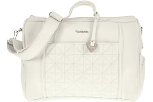 NANAN BORSA DA PASSEGGIO TRAPUNTATA BIANCA