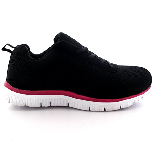 Damen Get Fit Netz Go Lauf Turnschuhe Sportlich Gehen Gym Schuhe Sport - 4