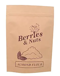 Berries And Nuts Skineed Almond Flour | Badam Powder, Blanched Almond Powder Without Skin | 1 Kg