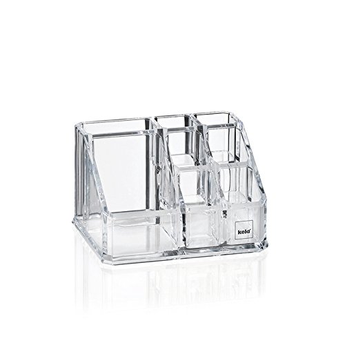 Kela 21965, Kosmetikbox, Kunststoff, 11,5x 9x 7 cm, Melina, Transparent