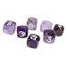 Baoblae Pack of 7 Engraved Amethyst Reiki Chakra Healing Crystal Cubes Stone Gemstone RS.990.00