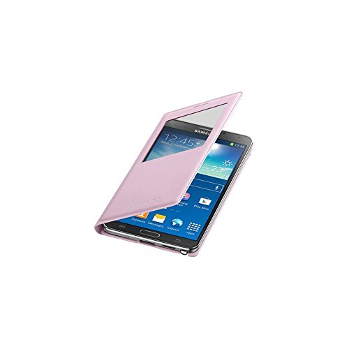 Samsung S-View - Funda para m  vil Galaxy Note 3  con pantalla frontal   rosa