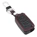 Produktbild Happyit Leder Schlüsselanhänger für Volkswagen VW Golf 7 GTI GTD GTE MK7 Polo 2016 Skoda Octavia A7 Seat Leon Ibiza Smart Key Case