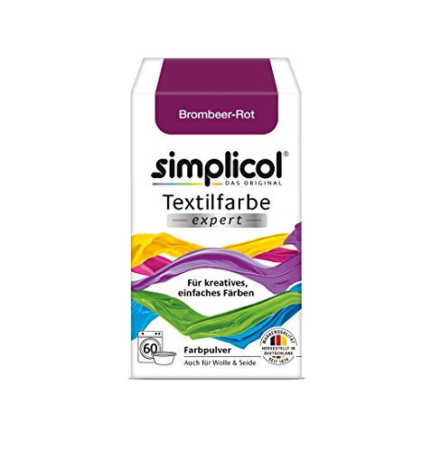 Simplicol Textilfarbe expert -Für kreatives, einfaches Färben - 1706 "Brombeer-Rot" Neu!