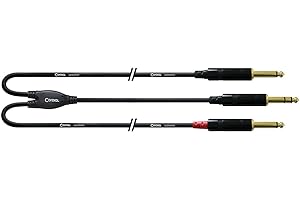 CORDIAL Cable audio jack stereo - 2 jack mono lungo 3 m Cable adaptador Essentials Jack