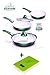 Produktbild Neu Original Genius Cerafit Fusion Pfannen Set 8 tlg. Smaragdgrün mit Küchenwaage (Grün / Grün)