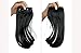 Long Side Bang Clip in on Fringe Hair Extensions 9"(23cm) Dark Brown Bangs