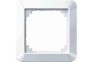 Schneider Electric Merten 1-M-Rahmen für Steckdosen und Schalter, 1-fach, IP20, polarweiss glänzend, Artikelnummer 389119