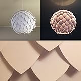 White Leaf, Lampe Leuchte Lampenschirm Pendelleuchte Pendellampe Hängeleuchte Hängelampe Papierleuchte Papierlampe Reispapierlampe Designerlampe Wohnzimmerlampe Schlafzimmerlampe Deckenlampe
