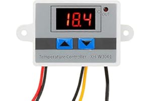‎WALFRONT Cyfrowy termostat 220 V Regulator temperatury Chłodzenie i ogrzewanie Przełącznik termostatu z czujnikiem -50°C do 110 ℃