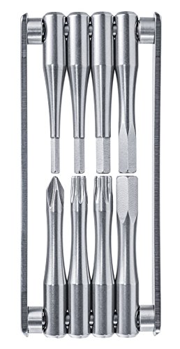 Fahrrad Multitool 8 in 1 Fahrradwerkzeug. Zuverlässiges, Kompaktes und Leichtes Reparatur-Set für Rennrad und Moutainbike, MTB Fahrräder. Massiver Edelstahl, Rostfrei. Multifunktions-Fahrradwerkzeugset mit langem Hebel. Inklusive Kostenloser Tasche und Lebenslange Garantie - 7