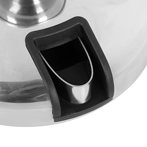 Hicollie 1,5L Doppelwandig Eiswürfelbehälter Eiswürfelkühler Edelstahl mit Deckel Zange Abtropfgitter - 6