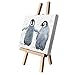 Produktbild Leinwandbild, Motiv Paris und Pacino Pinguin, 15 x 20 cm