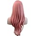 YOPO 28" Wig Long Big Wavy Hair Women Cosplay Party Costume Wig(Pink)