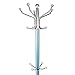 Hapilife 15 Hanging Hook Traditional Floor-Standing Hat and Coat Stand With Marble Base - Multiple Colour (Blue)