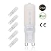 Produktbild GVOREE G9 LED Leuchtmittel Warmweiß 3000K 5W ersetzt 50 W Halogen Glühbirne 400lm AC 220V 360 ° Abstrahlwinkel G9 LED Glühbirne dimmbar 5pcs