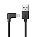 Produktbild juicebitz 20 AWG MFI Apple Zertifiziert abgewinkelt Lightning USB Daten Sync Ladegerät Kabel für iPhone, iPad. iPod