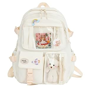 MSLing Mochila Kawaii con pin