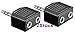 Produktbild 3,5 mm Dual Audioadapter für Kopfhörer - Ein 3,5 mm Stereo Stecker zu 2 (Zwei) 3,5 mm Stereo Buchsen ( 2 Stück )