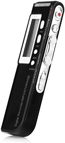 SOYA Digital Voice Recorder Sound Stereo Recorder Rechargeable Dictaphone LCD MP3 Player Flash Drive with 16GB Built-in-Memory for Classes Lectures Meetings Interviews Notes (X81B-16G)