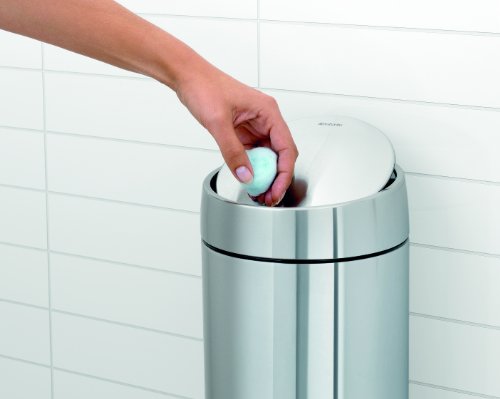 Brabantia 477560 Slide Bin de luxe Wandkosmetikeimer 5 L, brilliant Steel - 5