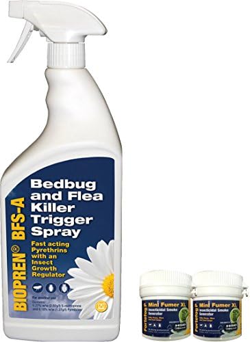 Bed Bug and Flea Killer and Control Kit with Larger than Standard Foggers and an Advanced IGR Spray (The Most effective Flea and Bed Bug Spray in the UK)