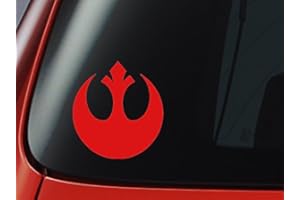 LEVEL 33 Naklejka winylowa - RED Star Wars Rebellion Logo - herb oporowy - samochód, okno, ściana, naklejka na laptopa
