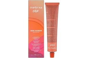 Crème de couleur permanente pour cheveux avec graines de lin et aloe vera 100 ml INEBRYA (- 1 noir)