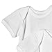 Petit Bateau short sleeve body double pack, white, 1 month