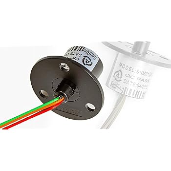 Kapsel-Schleifring 10A, 2 Kanäle – Für Windkraftanlagen, Goldkontakt, 250 U/min, Durchmesser 22mm