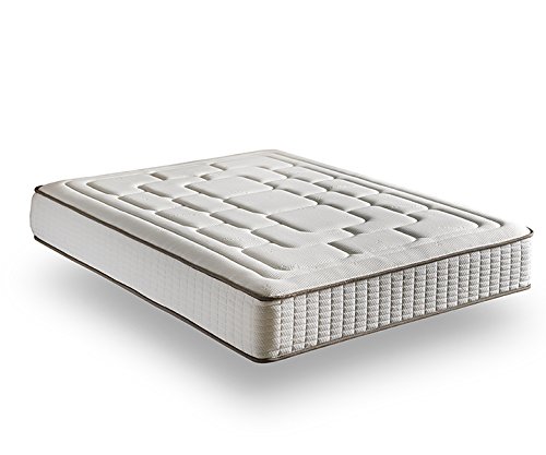 Zeng Visco Luxury Cashmere Confort Viscoelástico, Acrílico, Blanco, Cama 150/170 (King), 150 x 190 cm